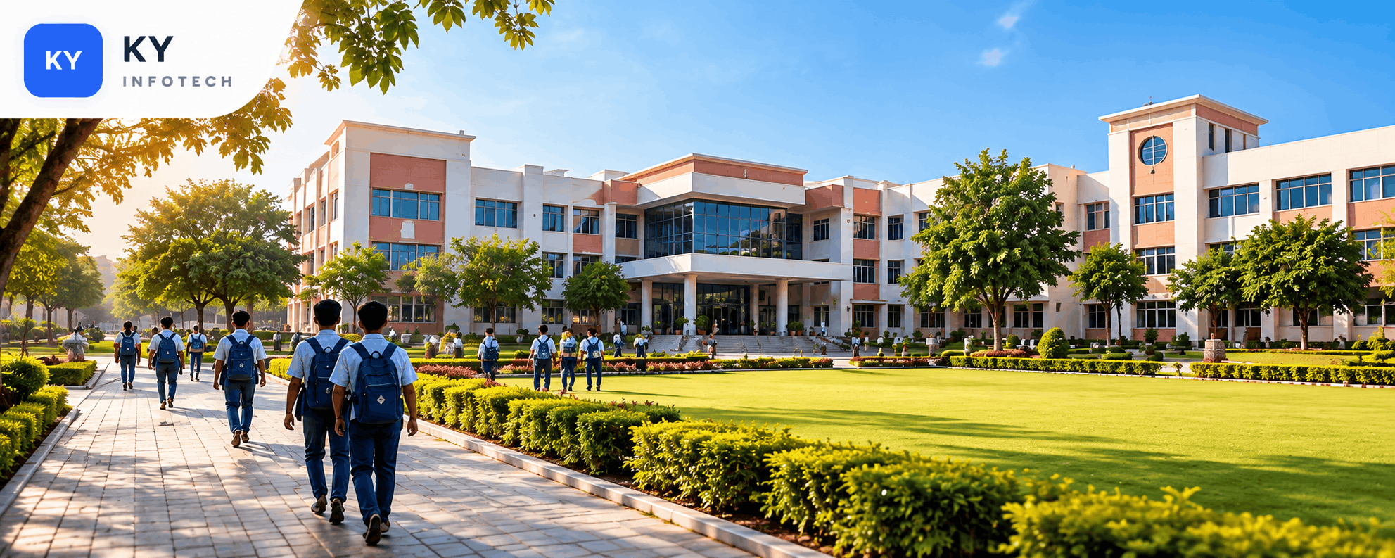 Education website portfolio by KY Infotech Services