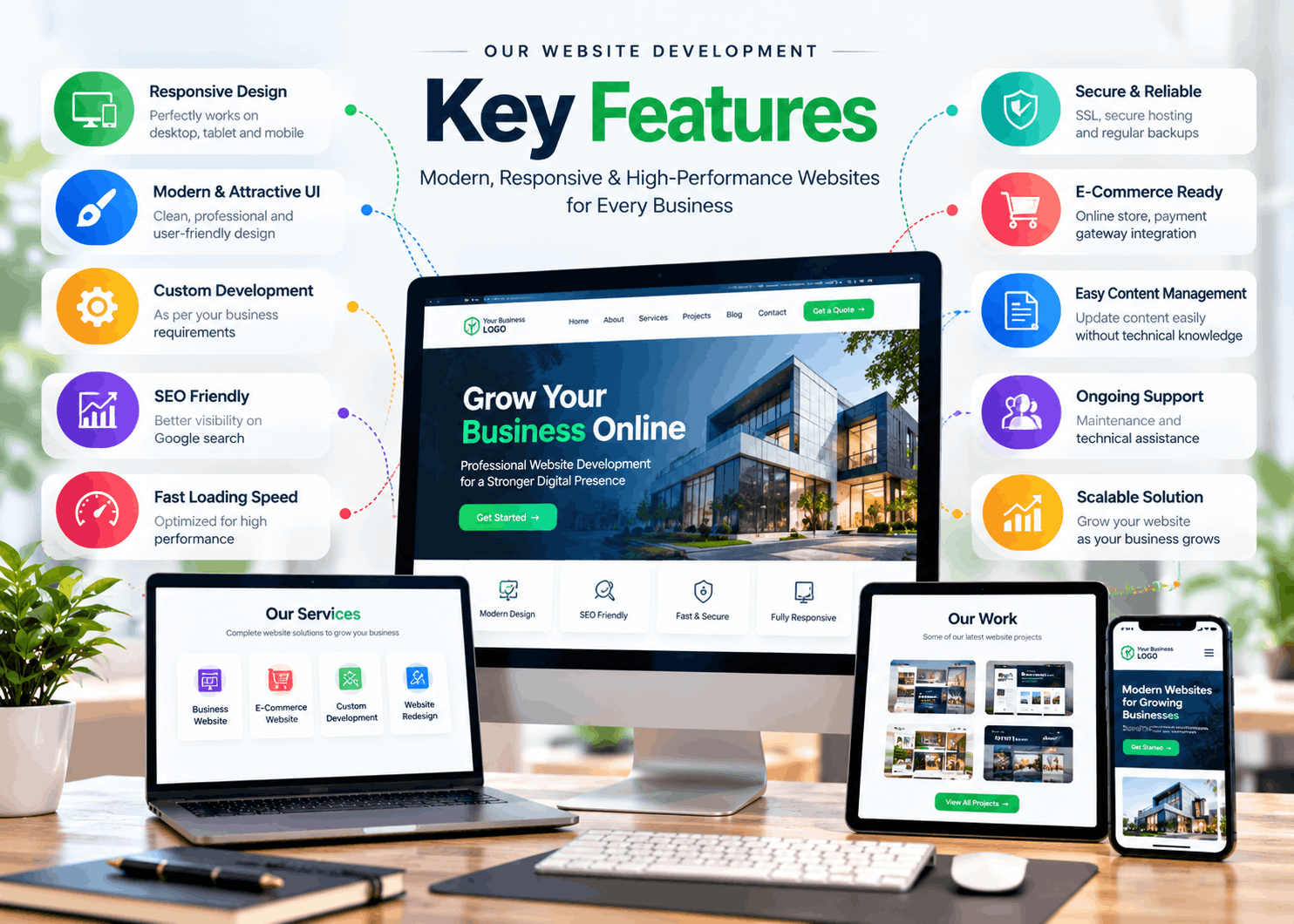 Website design features