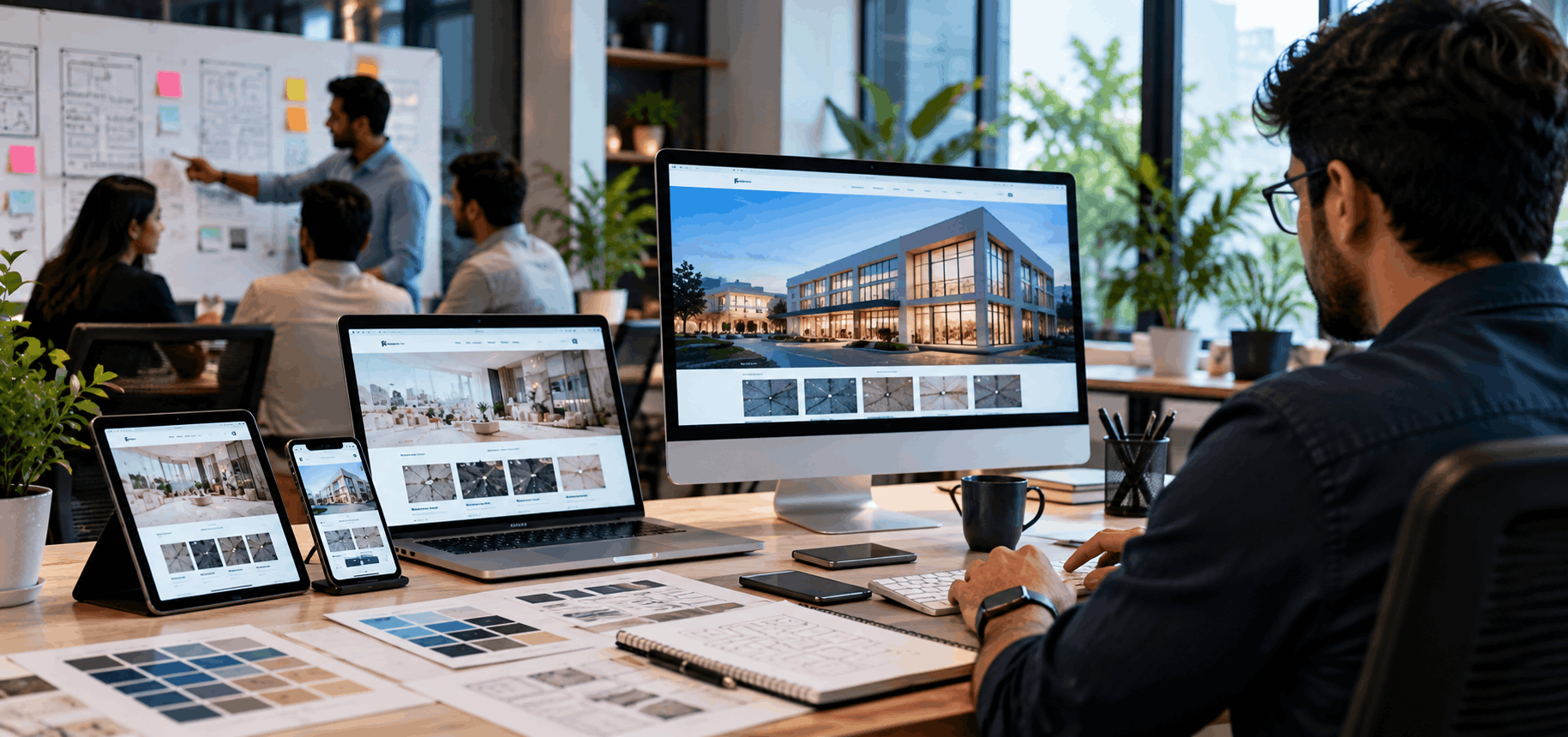 Modern business website design