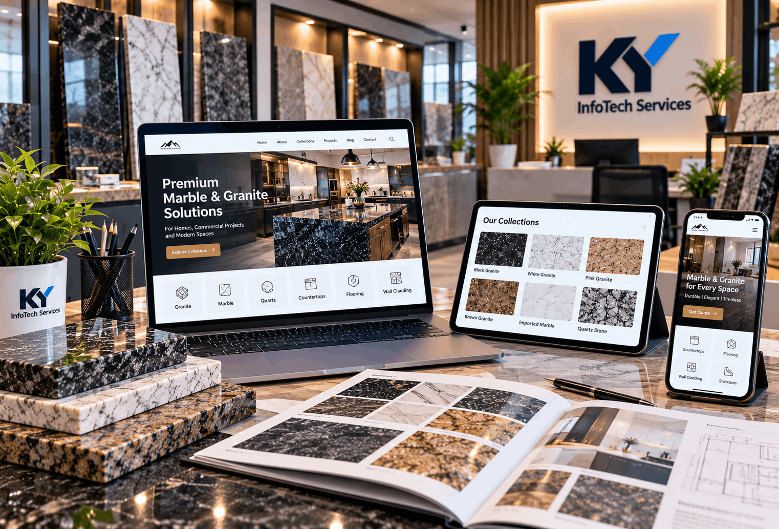 Marble and granite business website in Kishangarh