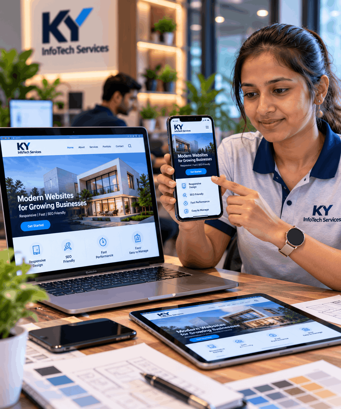 Mobile responsive website